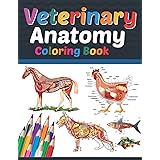 Veterinary Anatomy Coloring Book: Veterinary Anatomy Coloring Book For Medical, High School Students. Anatomy Coloring Book f