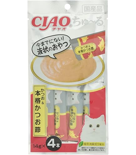 Amazon.co.jp: チャオ (CIAO) ちゅ~る まぐろ&まぐろ節 4本 : ペット用品