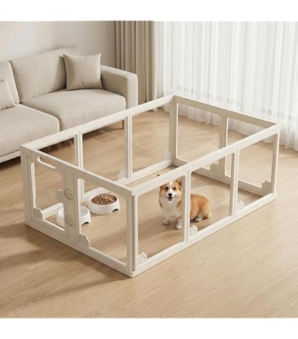 Amazon | FXW AuraSpace 透明アクリル犬用サークル 室内用 60cm 2枚