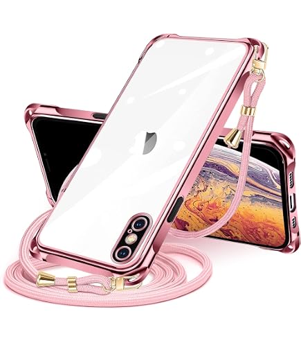 Amazon.co.jp: xiusiteli iPhone X/XS 用 ケース クリア ショルダー