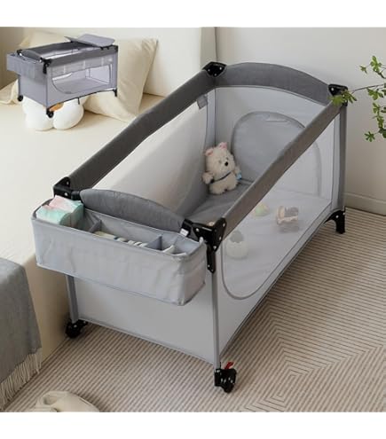Amazon.co.jp: BTM ベビーベッド ベビーサークル 折りたたみ 添い寝