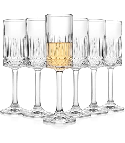 6 Flûtes à Champagne Bormioli Rocco Signées – élégantes Et Vintage