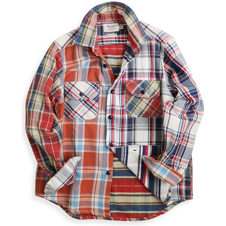 Amazon.co.jp: [KEFITEVD] メンズ 長袖シャツ 大きいサイズ 襟付き 柄