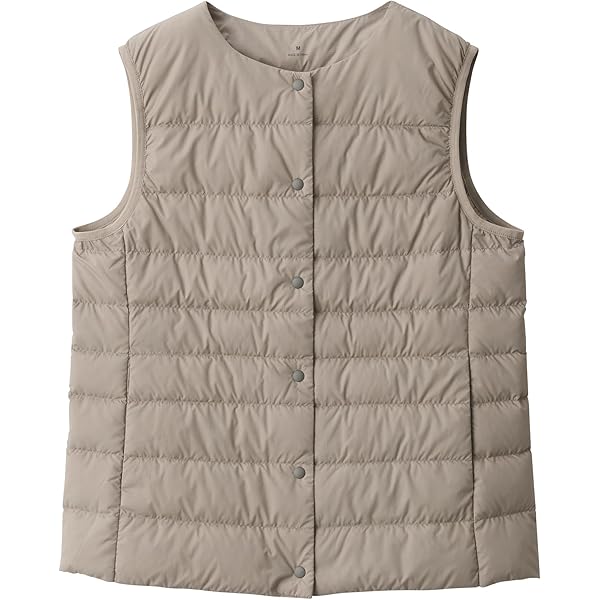 MUJI 無印良品　レディースダウンブルゾン S ベージュ　新品未使用 2023秋冬新作】無印良品の撥水フード付きダウンジャケット