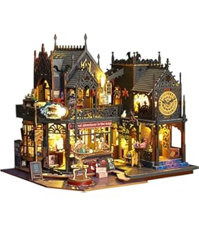 Amazon | FUNPOLA 3Dパズル 木製パズル 木の模型 田園のコテージ