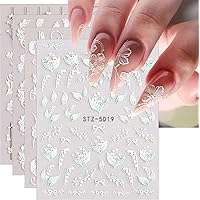 LANODO 6枚セット 可愛い ネイルステッカー ネイルシール 楽天市場】【送料無料】LANODO 6枚 ネイルシール 綺麗 3D 複数の