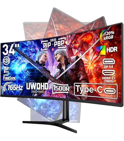 Amazon.co.jp: LG Gaming Monitor, UltraGear 34GL750-B, 34