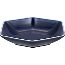 Amazon.co.jp: 白山陶器 煮付鉢 つや紺 (約)15.5×13×3.5cm