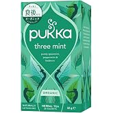 pukka (パッカ) オーガニックハーブティー スリーミント ティーバッグ20袋 | ノンカフェイン