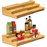 Spice Rack Organizer For Cabinet, Spice Organization For Cabinet Countertop, Adjustable Seasoning Organizer Spice Organizer a