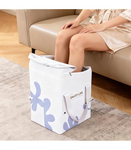 Amazon.co.jp: VZXフットバス（木製）・足湯器・フットマッサージ機能