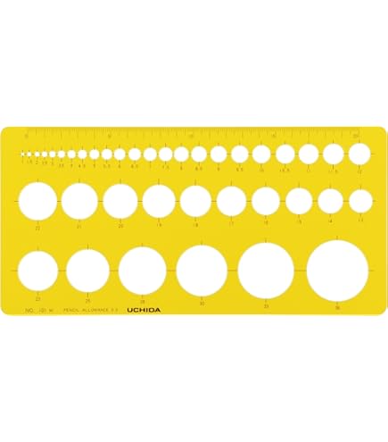 ウチダ テンプレート No.860 円定規 インキエッジ付 012-0005 2mvetro Amazon | ウチダ テンプレート No.860 円定規 インキエッジ付 012-0005