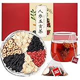 煕渓 人参五宝茶 人参五寶茶200g/20袋 三角包 茶包 五宝茶 西洋参 花旗参 クコの実 桑の実 赤いナツメ 漢方 養生茶 中国健康茶 男のお茶 五宝茶の男のお茶の花茶 五寶茶 養生茶五宝茶