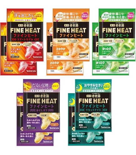 Amazon | きき湯 ファインヒート シリーズパック 4種類5包入