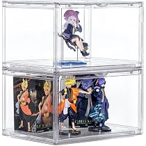 Amazon.co.jp: 八番屋 フィギュアケース 2個セット 透明展示ケース
