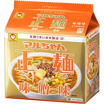 【2,082円】マルちゃん正麺 味噌味 5食×6個