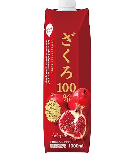 Amazon.co.jp: スジャータ ザクロ100%(プリズマ容器) 330ml紙パック×12