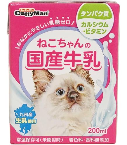 Amazon.co.jp: キャティーマン ネコちゃんの牛乳 成猫用 200