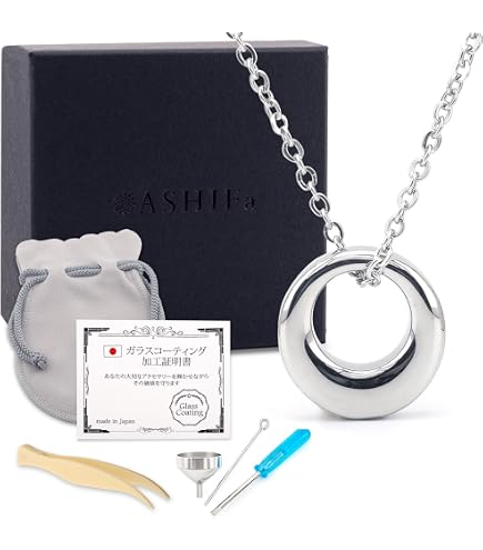 Amazon｜[ASHIFA] 遺骨 ペンダント ドロップ 手元供養 納骨セット付 