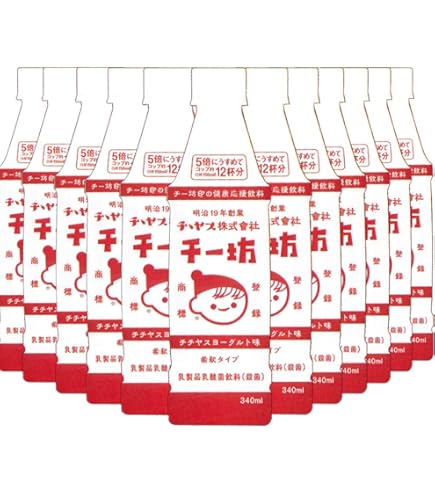 Amazon.co.jp: チチヤス チー坊 乳酸菌飲料 340ml 3本入り 希釈タイプ