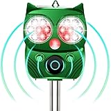 【Dasimon進化版】猫よけ 動物撃退器 害獣撃退器　超音波 ソーラー＆USB充電式 警報音/強光と超音波で撃退 14LED搭載　10時間連続使用可 PIR赤外線センサー 強力フラッシュライト IP66防水 ５モード　猫よけグッズ　13.5～45.