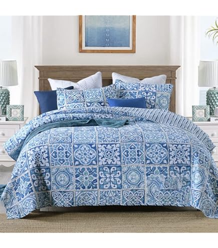 Amazon｜ベッドカバー ベッドスプレッド マルチ カバー キルト3