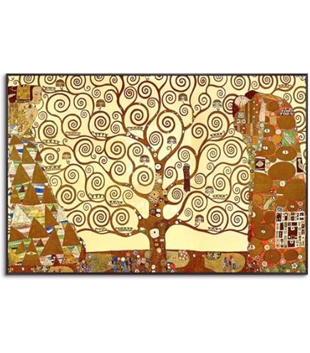 Amazon.co.jp: クリムト 生命の樹 アートパネル 1枚 おしゃれ 飾り絵