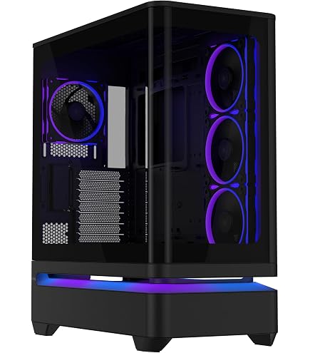 Amazon | ASUS Prime AP202 ARGB Micro-ATX PCケース 湾曲したガラス