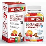 Renew Actives Kids Multivitamin Gummies, Maximum Nutrients Kids Vitamins (60 Count) Yummy Strawberry/Orange Kids Gummy Vitami