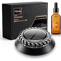 Amazon | Flirva 車 アロマディフューザー ソーラー アルミ合金製 静音