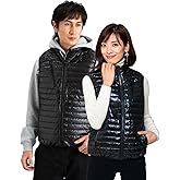 [Duerfusa] 電熱ベスト アウター レディース メンズ バッテリー付き ヒーターベスト PSE承認 高性能IC 加熱ベスト 国内メーカー 3段階温度調整 USB給電式 小型バッテリー 軽量 丸洗い バイク アウトドア 防寒