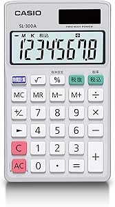 Amazon カシオ パーソナル電卓 時間 税計算 手帳タイプ 8桁 Sl 300a N ビジネス電卓 文房具 オフィス用品