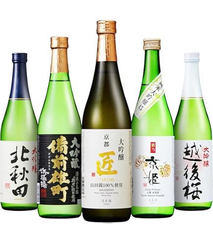 Amazon.co.jp: 日本酒最高ランクの大吟醸 720ml 5本セット 純米大吟醸