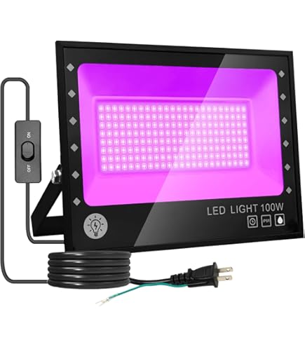 Amazon.co.jp: ブラックライト 30W LED投光器 UVライト紫外線投光器