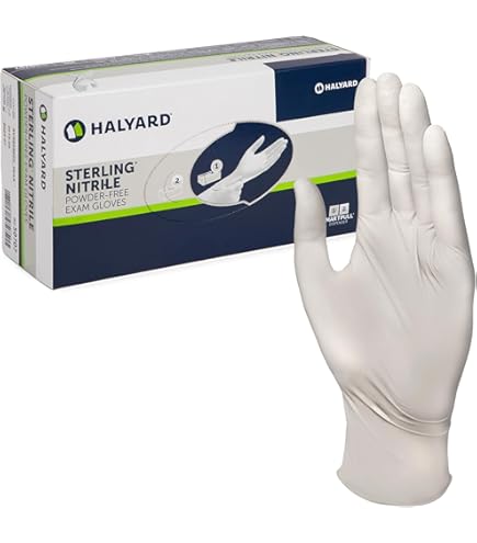 Amazon | HALYARD AQUASOFT ニトリル試験用手袋、非滅菌、パウダー