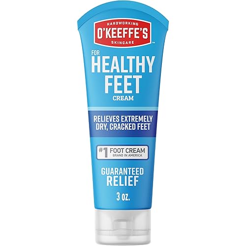 O'Keeffe's Healthy Feet Cream 85g Tube - Foot Cream Relieves & Repairs Extremely Dry, Cracked Feet. Guaranteed Relief. Tough 