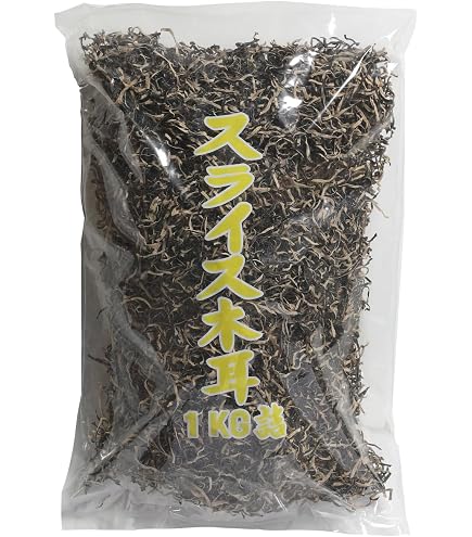 Amazon.co.jp: 精選黒木耳 1kg × 3袋セット キクラゲ 黒木耳 乾燥
