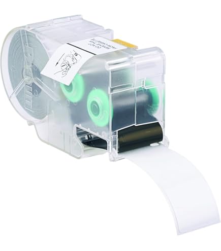 Amazon | パンドウイット レーザープリンタ用回転ラベル 黄 印字部25.4