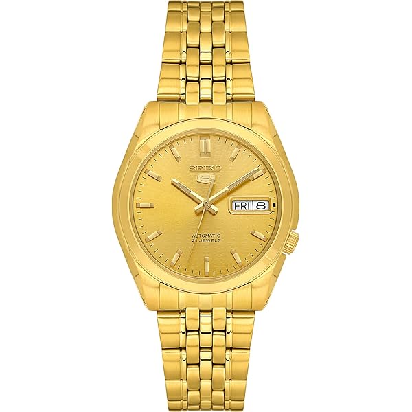 Seiko 5 Classic Automatic Gold Tone Watch SNKK20K1 : Amazon.sg