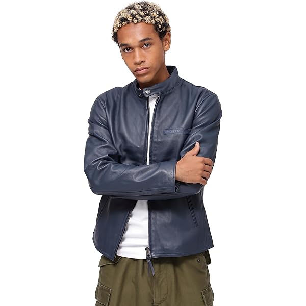 Amazon | [アヴィレックス] AGED LEATHER W-RIDERS JACKET/エイジド
