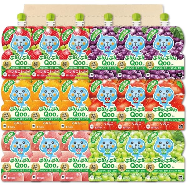 Amazon.co.jp: ぷるんぷるん Qoo ゼリー バラエティ 全5種各6個