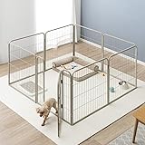 タンスのゲン ペットサークル 高さ 80cm ハイタイプ バリアフリー 屋内外兼用 高さ 80cm ロック ペットケージ 犬用 83900001(89034)