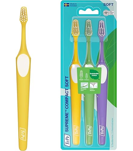 Amazon | TePe テペ 歯ブラシ スプリームコンパクト 5本 (オレンジ