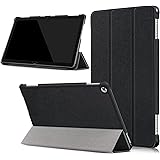 Huawei MediaPad M5 lite 10 ケース 新型 MediaPad M5 lite 10 カバー スタンド機能付き 保護ケース M5 lite 10インチ タブレット ケース 三つ折 高級PU レザー カバー キズ防止 薄型 超軽量