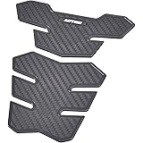 デイトナ(Daytona) バイク用 傷防止シール タンクパッド 軟質エンブレム 2ピース(155×138mm) カーボンルック 98317