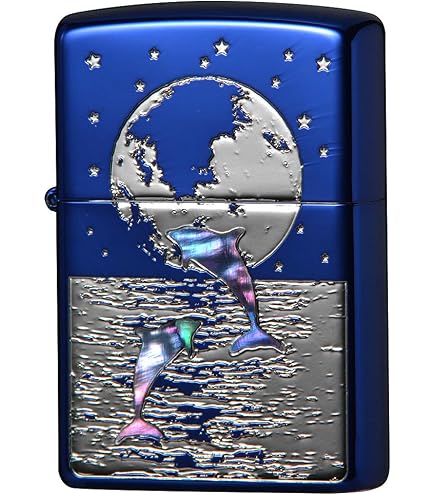 Amazon.co.jp: ZIPPO ライター ドルフィン メタル 2SSM-BDOLPHIN 正規