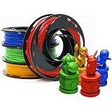 Gizmo Dorks PLA Filament for 3D Printers 1.75mm 200g, 4 Color Pack - Blue, Green, Orange, Red