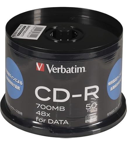 Amazon.co.jp: 太陽誘電製 That's CD-Rデータ用 2-40倍速700MB 盤面