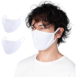 【Amazon限定ブランド】マスク 強冷感 2枚組 男女兼用 洗える 立体構造 耳が痛くなりにくい 息苦しくない フィッ…