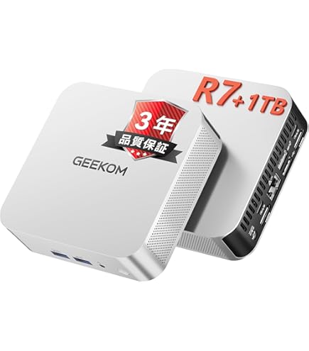 Amazon.co.jp: GEEKOM A7 Mini PC, AMD Ryzen 9 7940HS Mini Computers